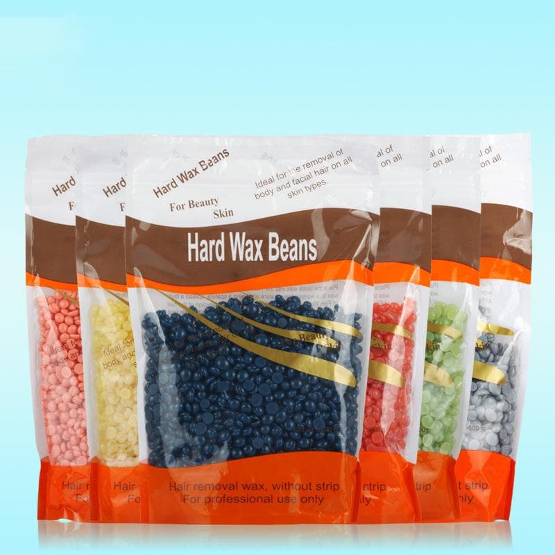 300g Beauty Hair Removal Hard Wax Beans, No Strip Granules Hot Film Wax Bead for Face Underarms Arm