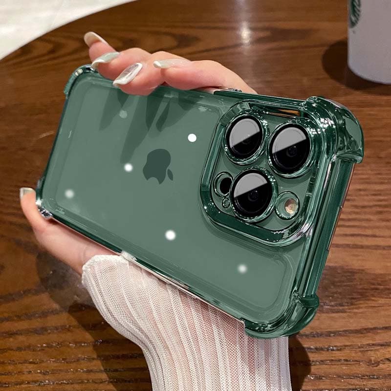 Luxury Electroplate Case For iPhone 13 12 11 14 Pro Max X XR XS Max 14Plus Transparent Lens Protection Soft TPU Cover Coque For iPhone X