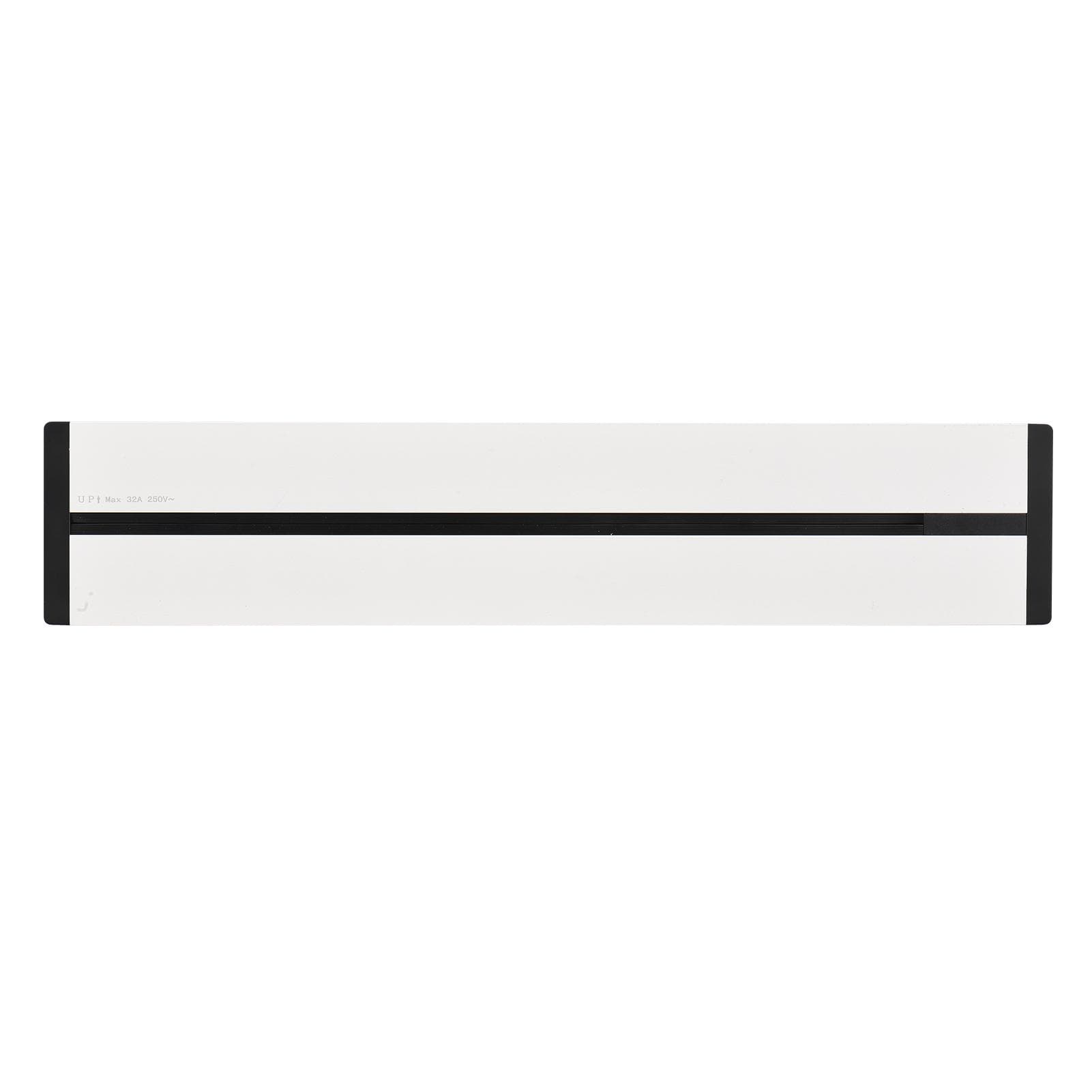 Removable Electrical Outlet Track System 8000W High Power Track System Movable Wall Outlet Extender Concealed Type & 40cm white
