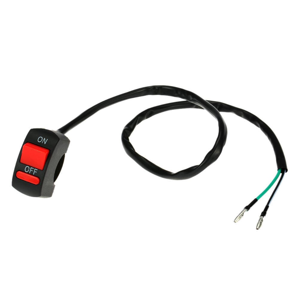 Universal Motorcycle Handlebar Flameout Switch ON OFF Button for Moto Motor ATV Bike DC12V/10A Moto Switch black