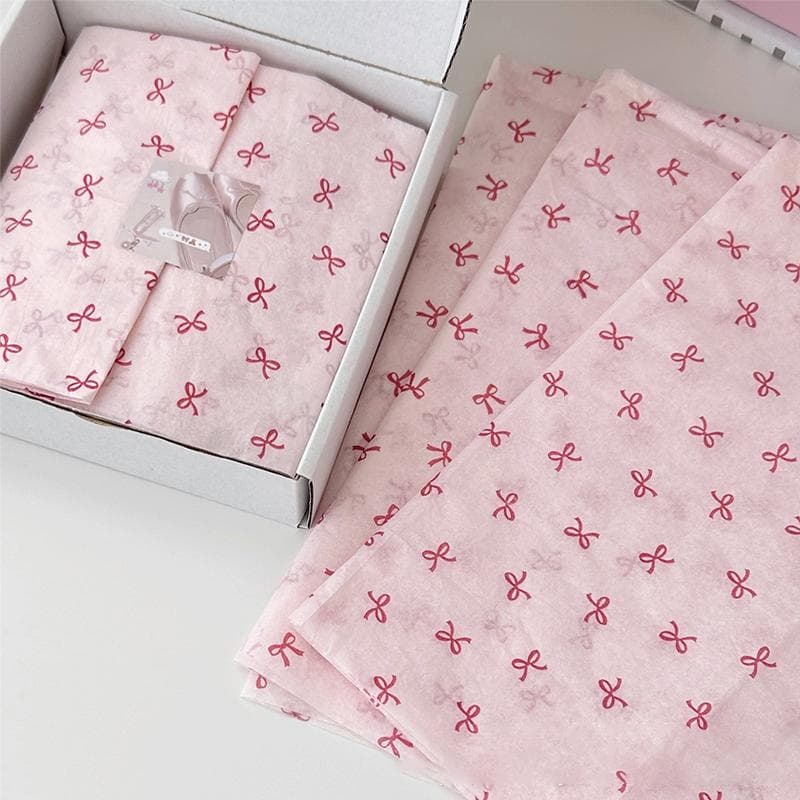 10pcs Bowknot Gift Paper Hand-Kneaded Paper Cotton Paper Bouquet Flower Wrapping Paper Cake Baking Gift Packing Paper 10pcs