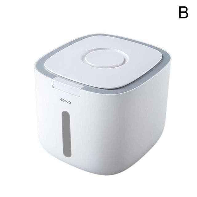 5Kg Kitchen Collection Nano Bucket Insect-Proof Moisture-Proof Rice Cylinder Food Storage Sealed Grain Household Box None grey