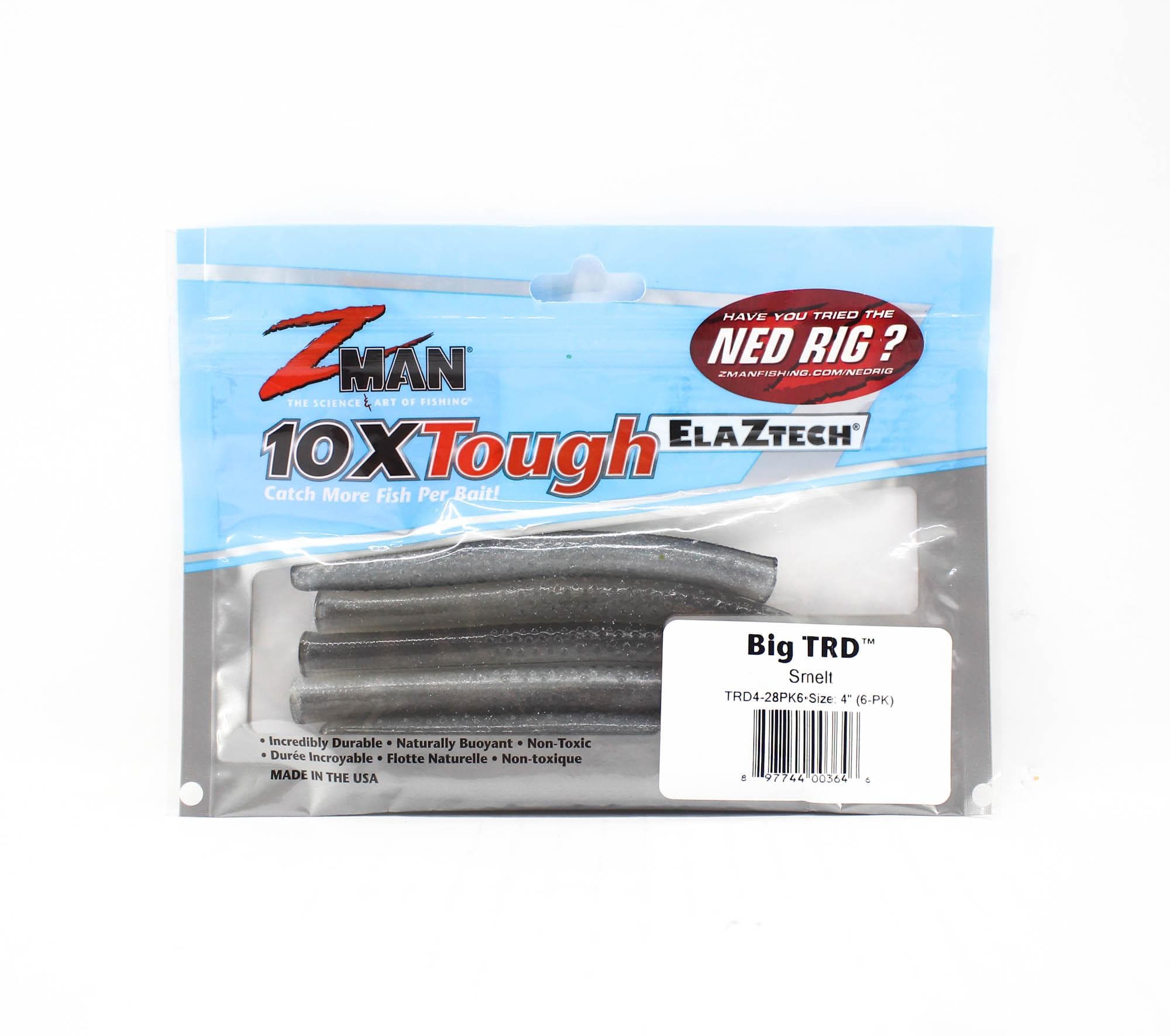 Zman Soft Lure Big TRD 4 Inch 6/Pack Smelt (3646)