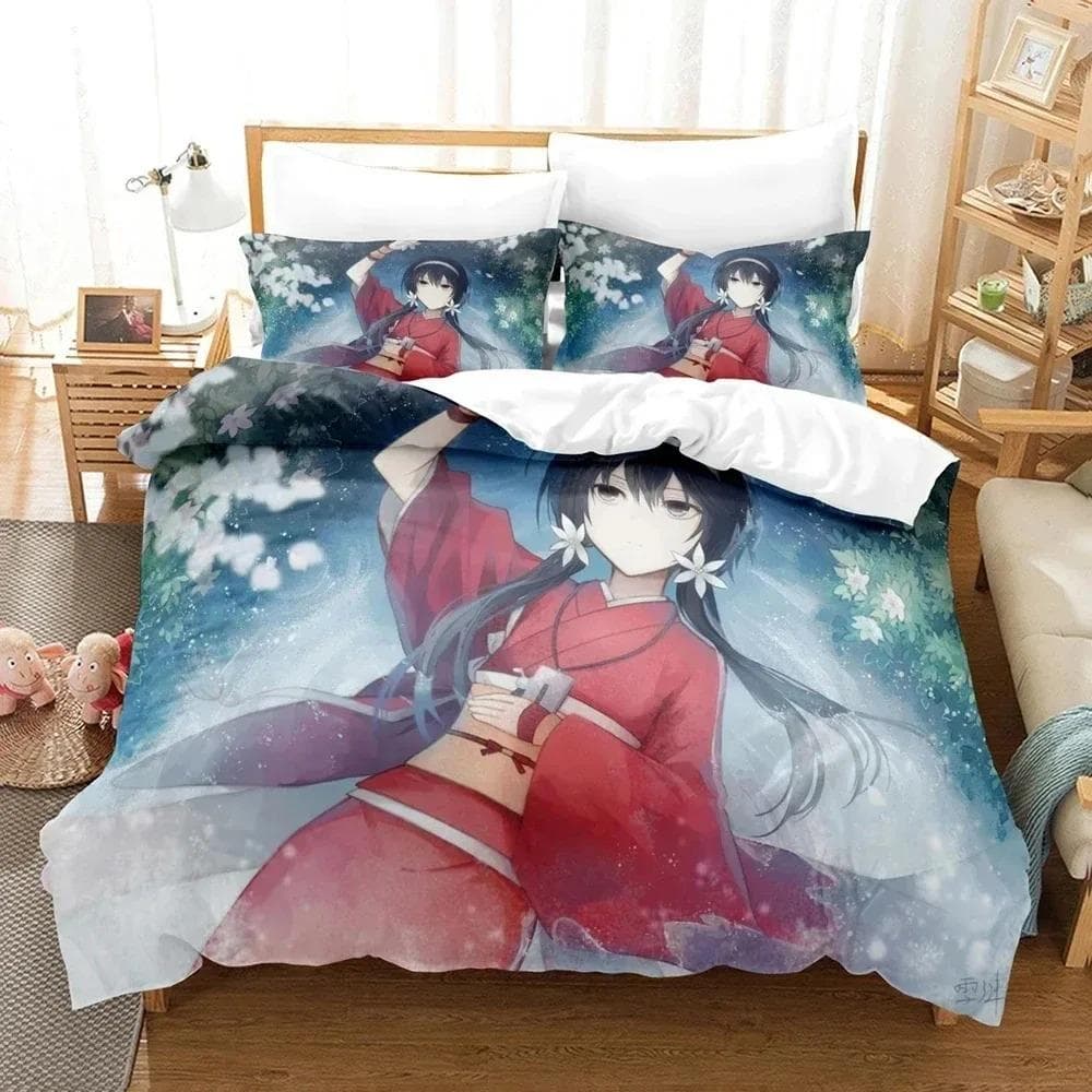 3D Anime Bungo Stray Dogs Bedding Set Double Twin King Duvet Cover Comforter Pillowcase Boys Girls Adults Bedroom Home Textiles 70x133cm 2pcs