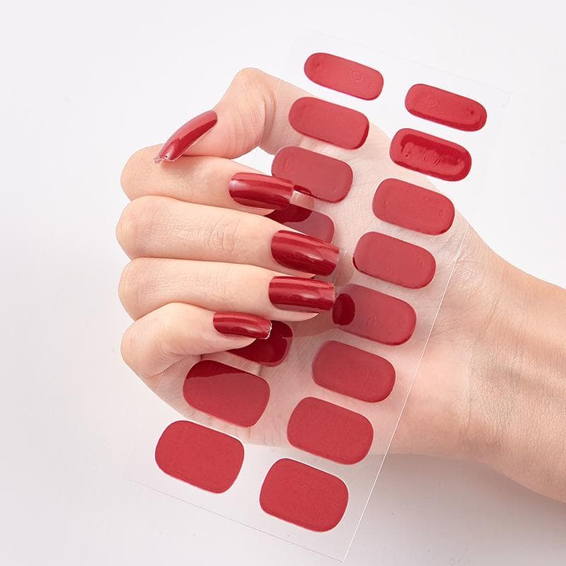 2025 New No Glue Gel Nail Stickers Waterproof Matte Press On Nails for Women