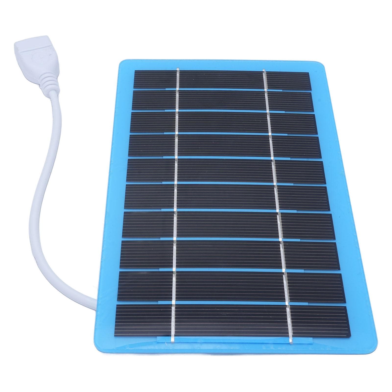 5W 5V Solar Panel Monocrystalline Silicon Efficient Charging Lightweight Portable Solar Panel