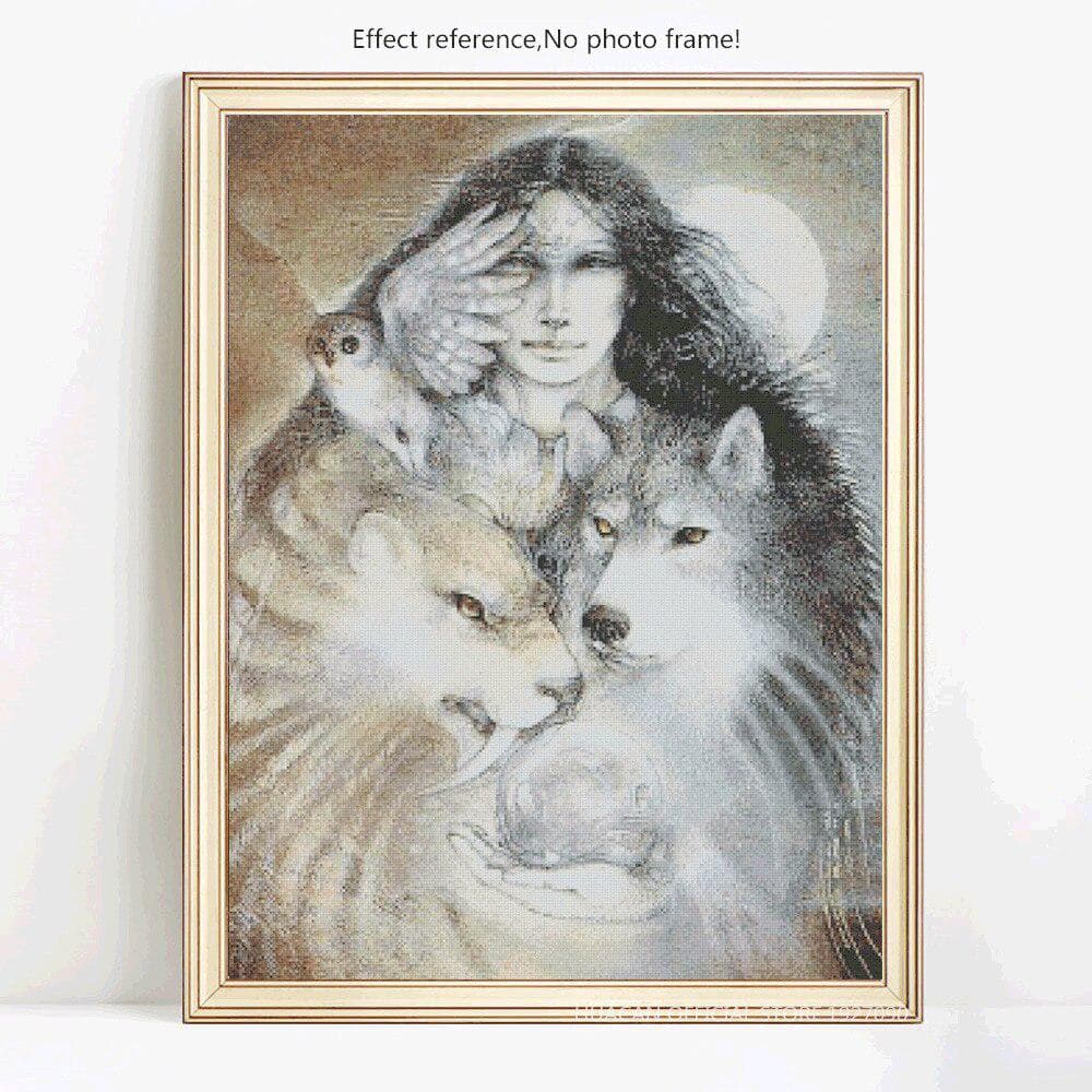 Crystal Diamond Painting Animals Pictures Of Rhinestones Cross Stitch Kits Diamond Embroidery 20X30