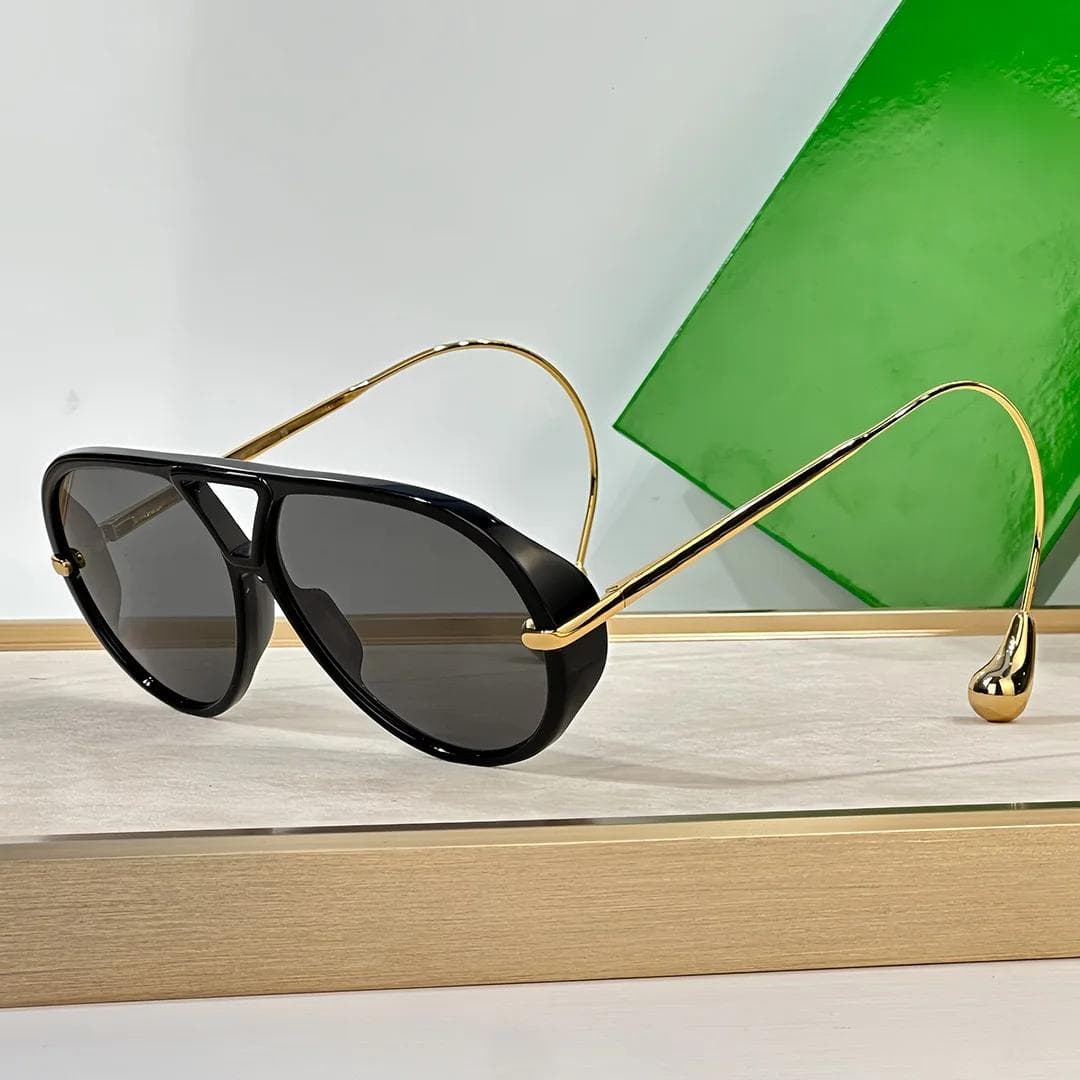 Luxury Brand Oversized Pilot Sunglasses Vintage Punk Double Bridge Eyewear For Women And Men 1PC