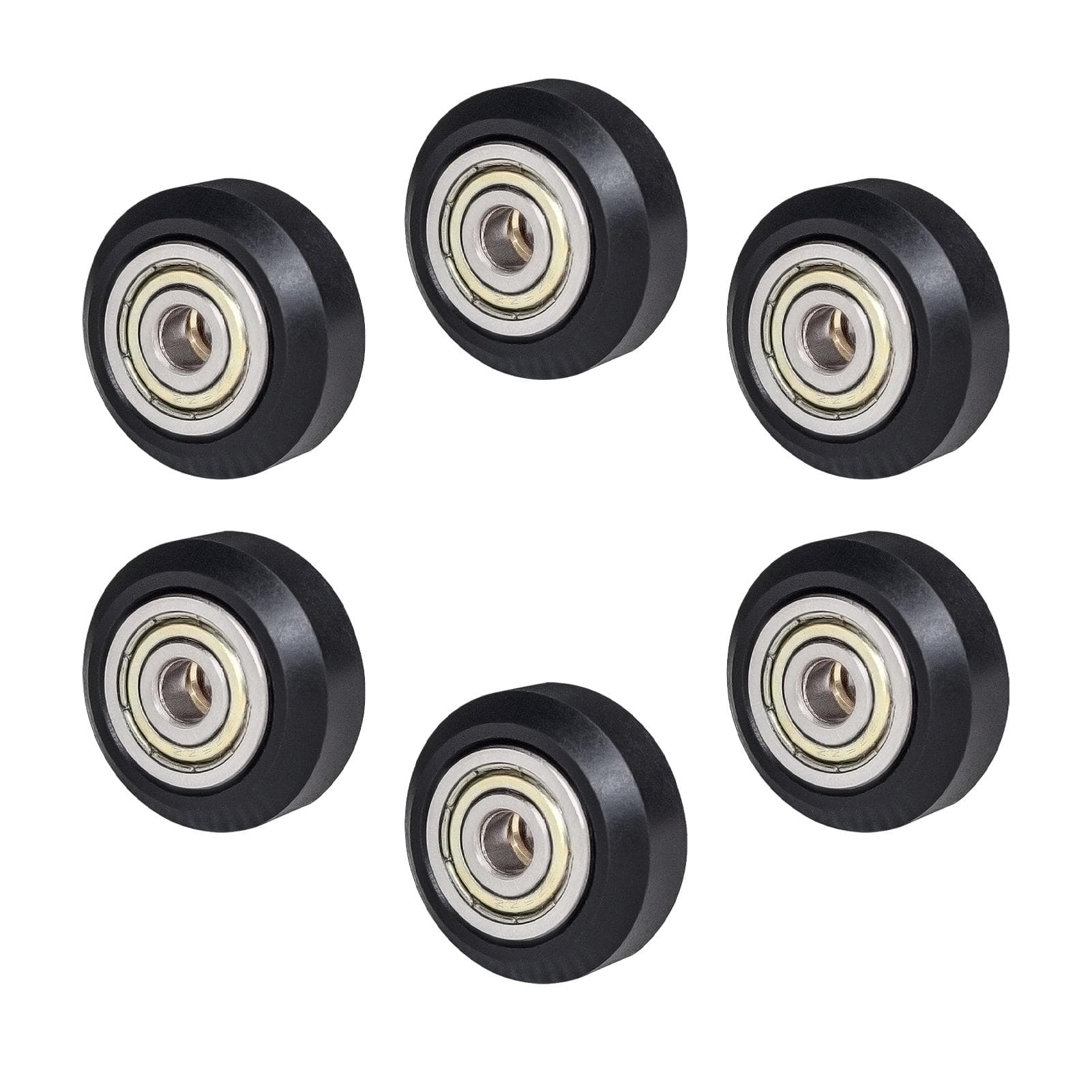 6pcs 3D Printer Parts POM Pulley Wheel 625zz Idler Pulley Gear Passive Round Wheel Compatible with 6pcs