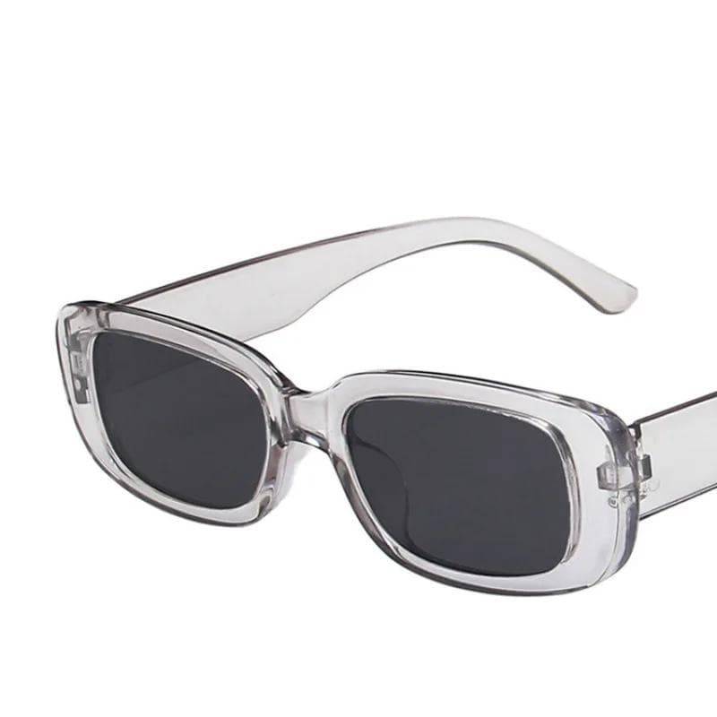 Vintage Black Square Sunglasses Women Luxury Brand Small Rectangle Gradient Mirror Oculos De Sol 1PC