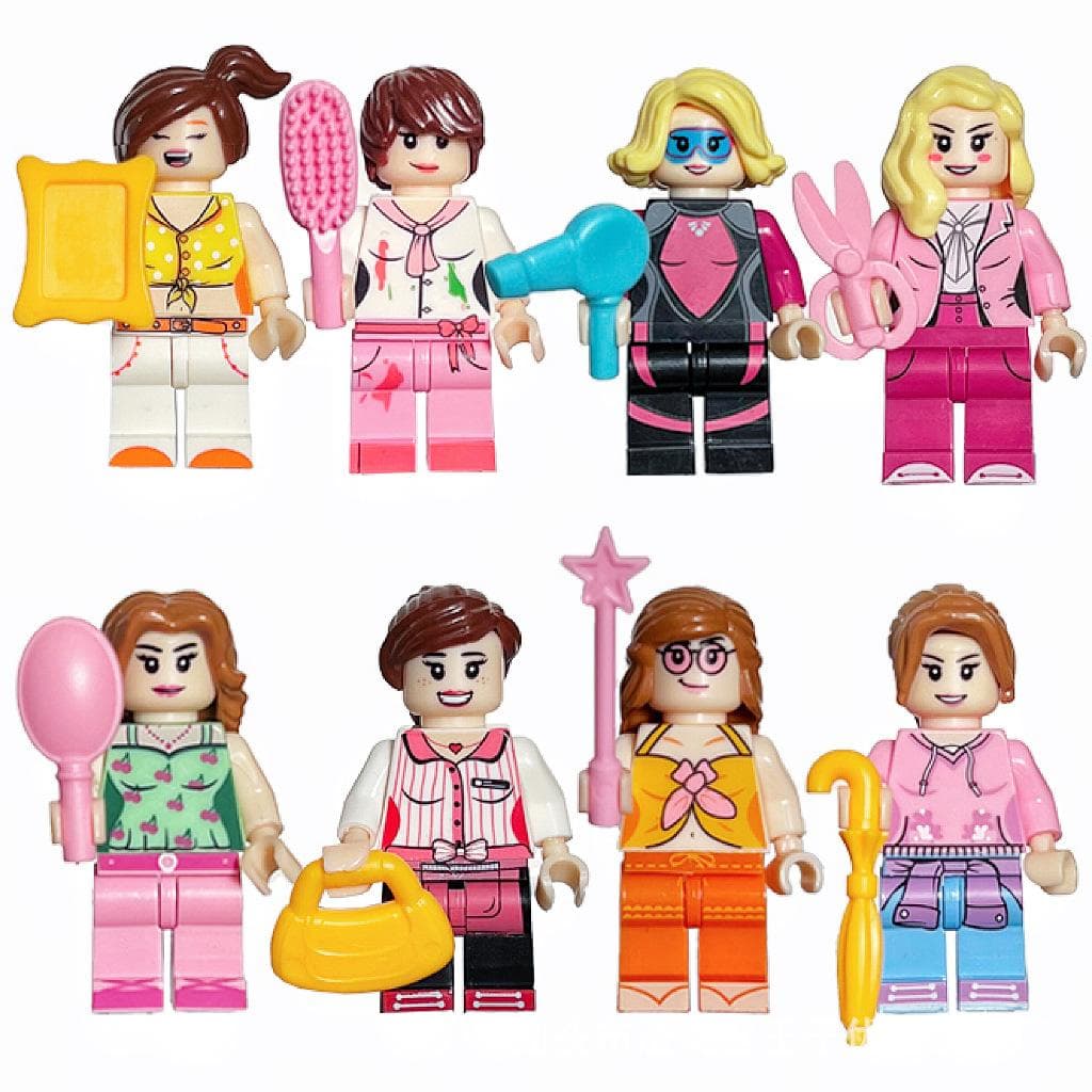 Girl Princess Building Block Doll Children Puzzle Assembly Toy Bag