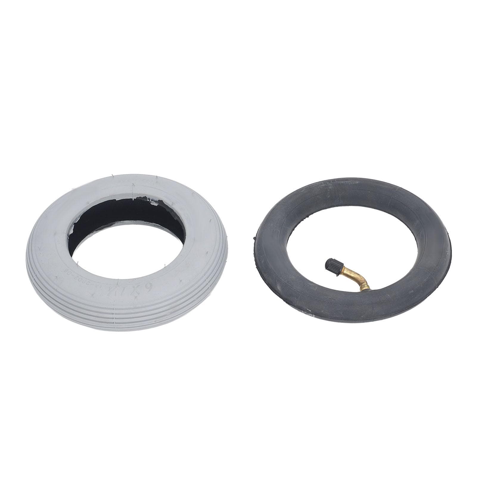6 Inch Inflatable Tire with Outer Tyre Rubber Inner Tube Caster Wheel Tire Replacement 36PSI Load