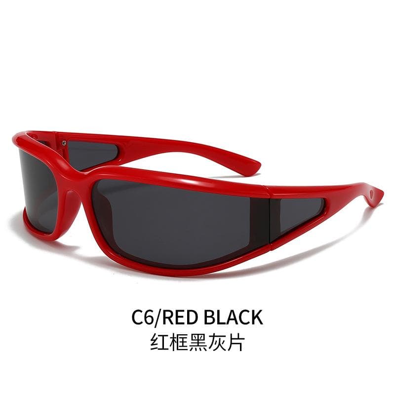 NovelTeez Sports Sunglasses UV400 Wraparound Curved PC Lens for Cycling Outdoor Adventures Unisex Anti-Glare