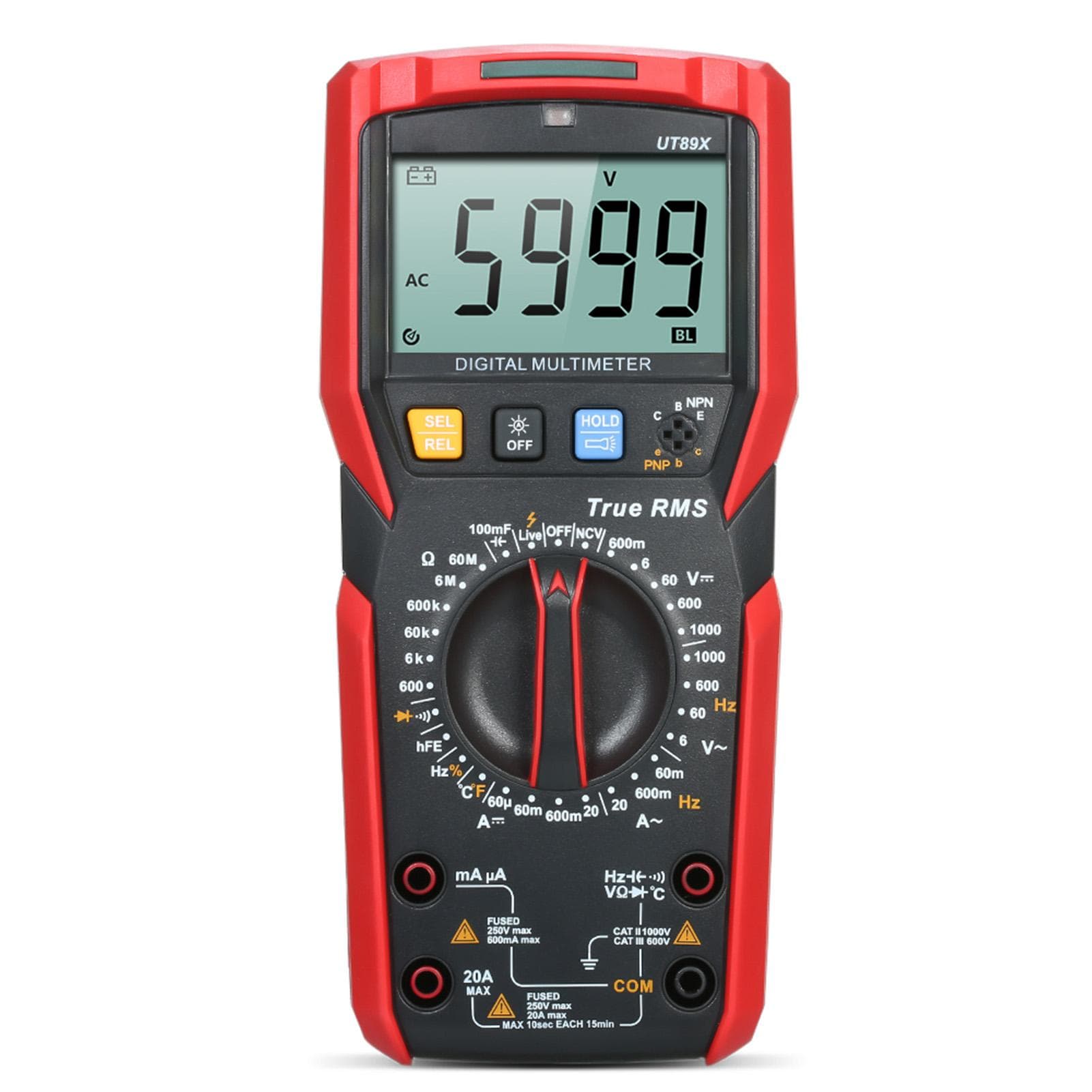 UNI-T UT89X Digital Multimeter High Accuracy Handheld Mini Universal Meter 6000 Counts LCD Display