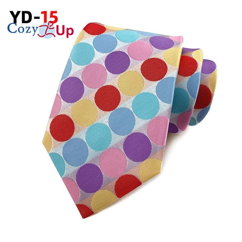 3.15 Fashion Wave Dot PaisleyTies Men Circle Dot Necktie for Wedding