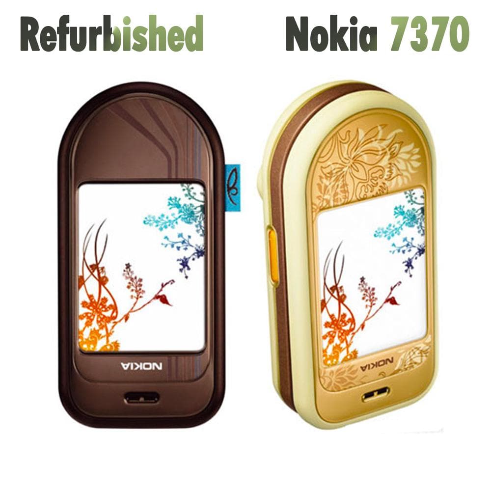 Refurbished Nokia Original Nokia 7370 Mobile Phone With 1 SIM 1 Battery 1 Charger black