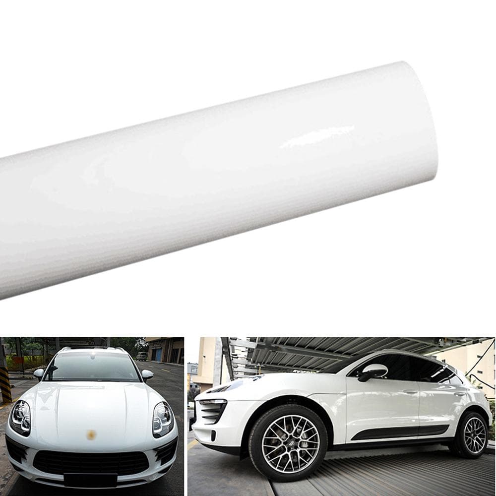Stretchable Glossy Vinyl Film Protective Car Vinyl Wrap Stickers with Air Release Car Styling white