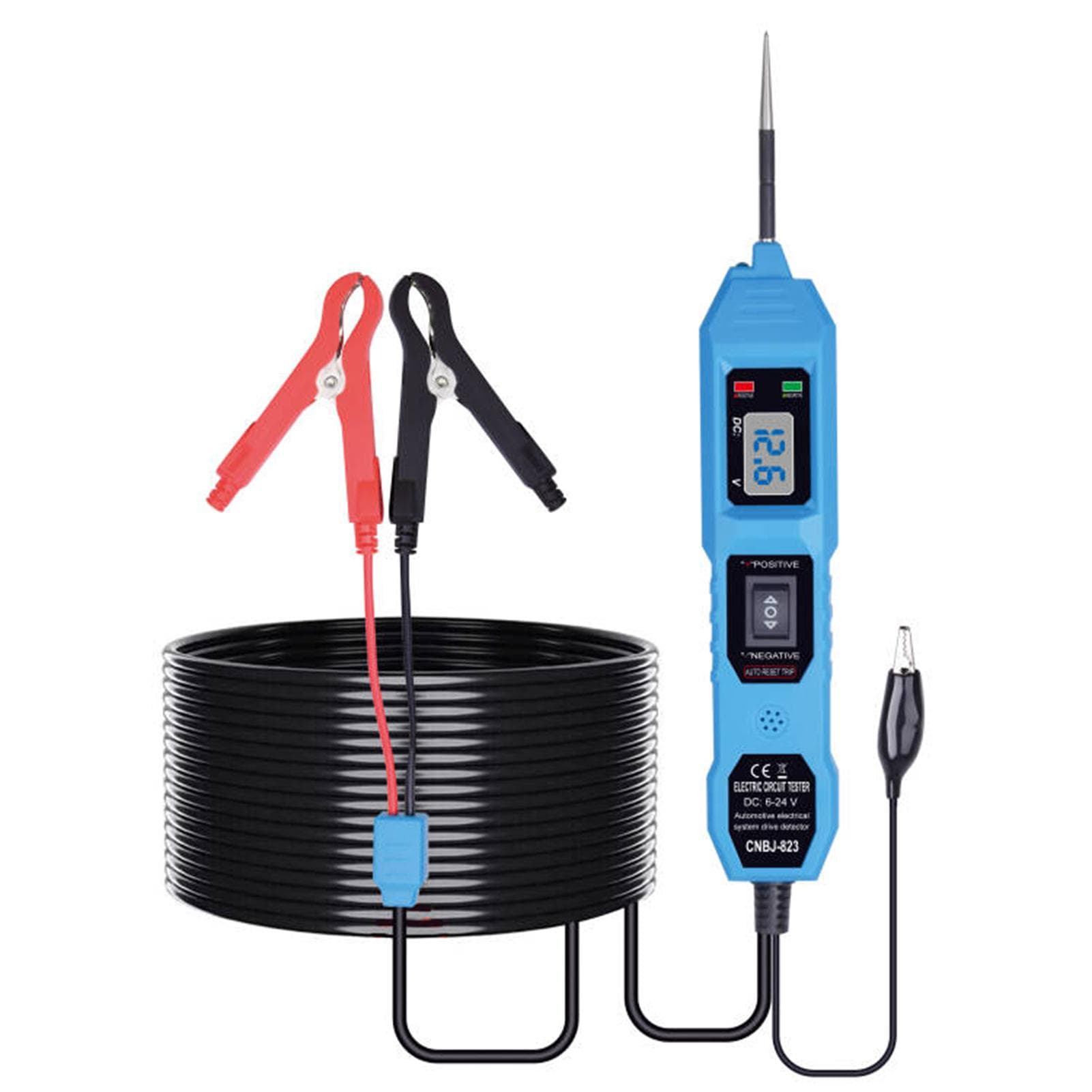 Circuit Tester, Automotive Electric Circuit Tester with Voltage Display LED Light, Car Power blue