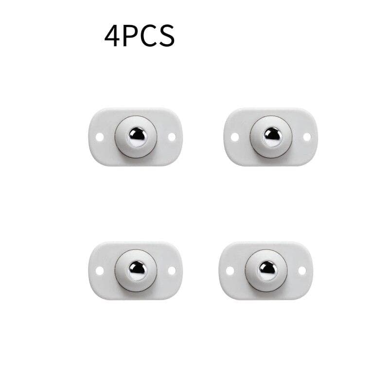 4Pcs Wheels For Furniture Stainless Steel Roller Self Adhesive Caster Home 360 Degree Load Bearing Swivel Universal Wheel 4 PCS