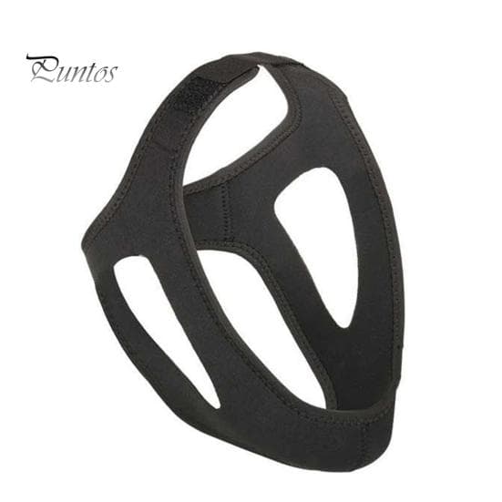 Anti-snoring Chin Strap Breathable Adjustable Fastener Tape Triangle Soft Keeping Mouth Closed Men Women Sleep Aid Snoring Jaw Strap black
