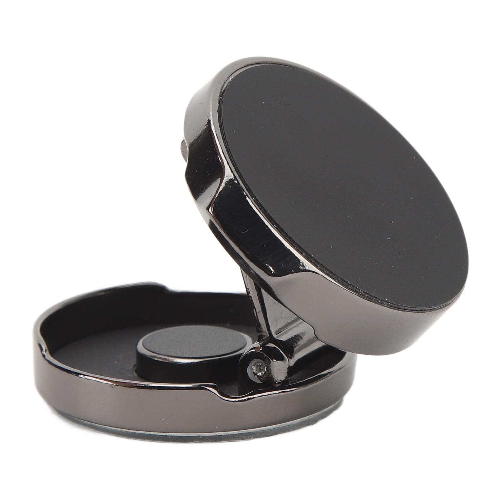 Black Round Foldable Magnetic Phone Holder Mobile 180 degrees Folding Phone Bracket Stand for IPhone 14 13