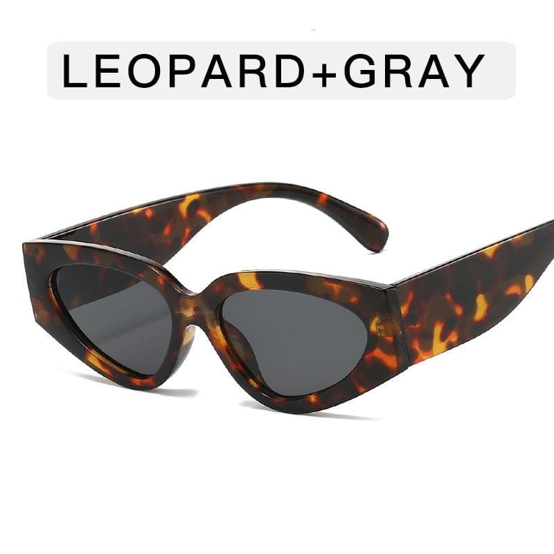 New Vintage Cat Eye Sunglasses for Women Men Round Sun Glasses Female Oval Eyewear Oculos De Sol Unisex Fashion MULTI
