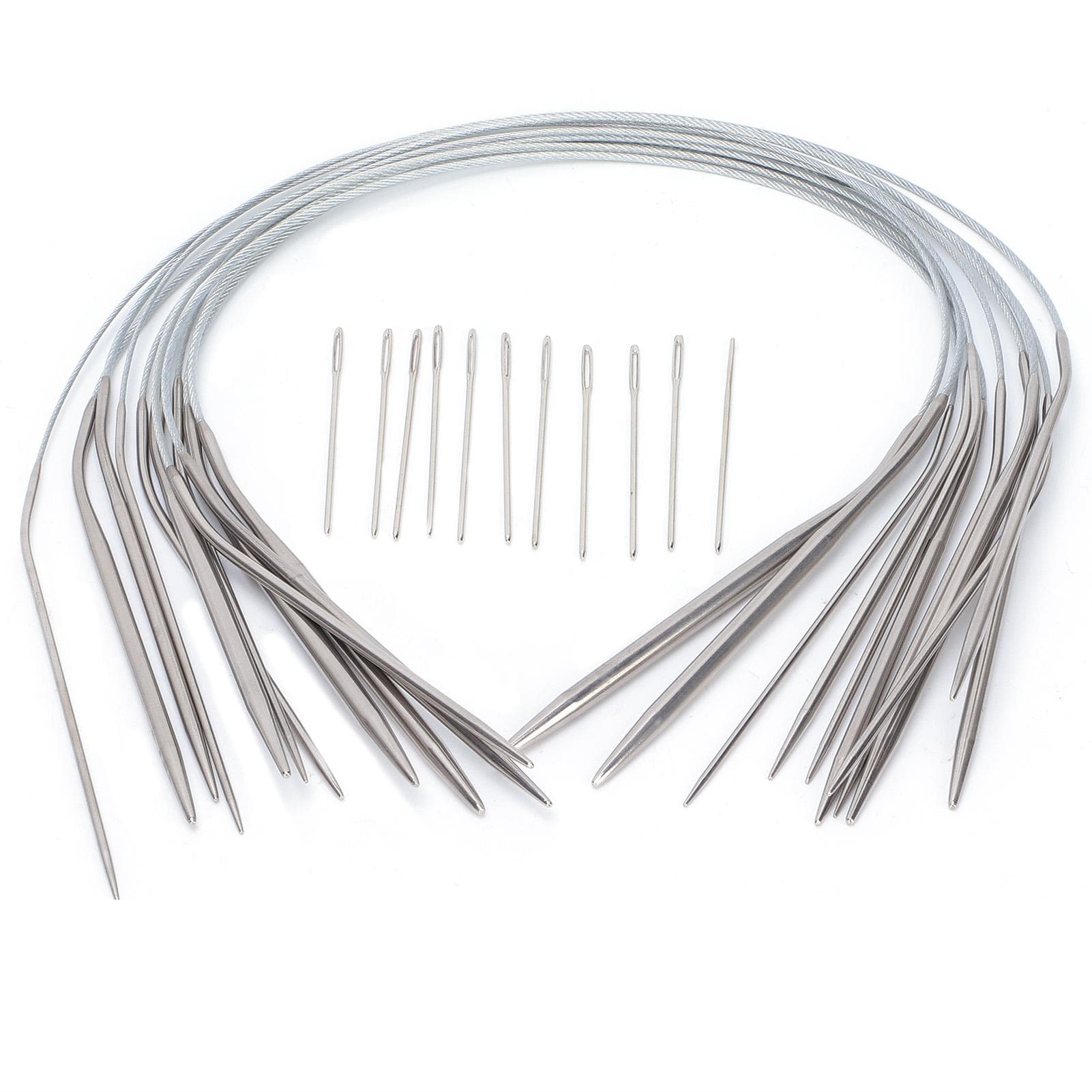 Circular Knitting Needles Stainless Steel Round Needles Various Sizes Crochet Knitting Needles80cm