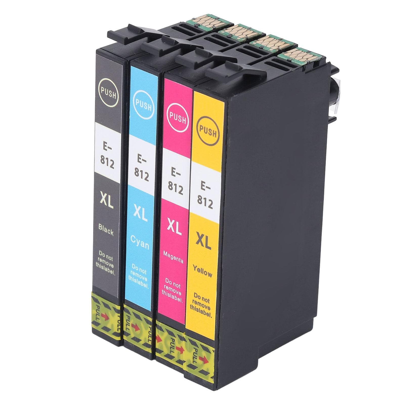 812XL Ink Cartridge Set Black Cyan Magenta Yellow Remanufactured Ink Cartridge for Workforce Pro