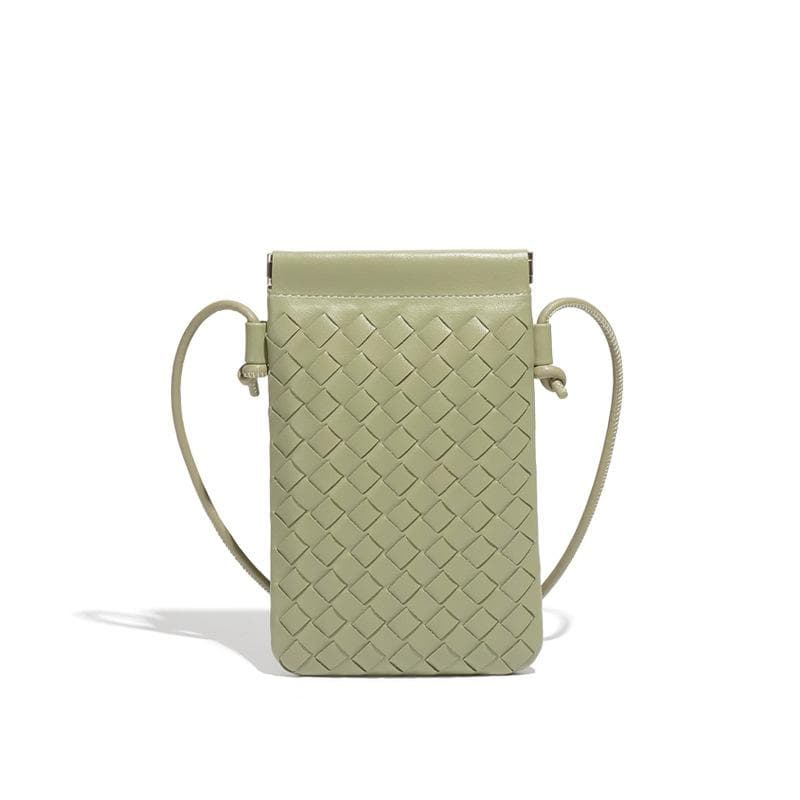 Fashionable Mini Mobile Phone Bag, Hand-woven Bag, Simple, Trendy, Versatile, Retro, Small, Single-shoulder Crossbody Women's Bag