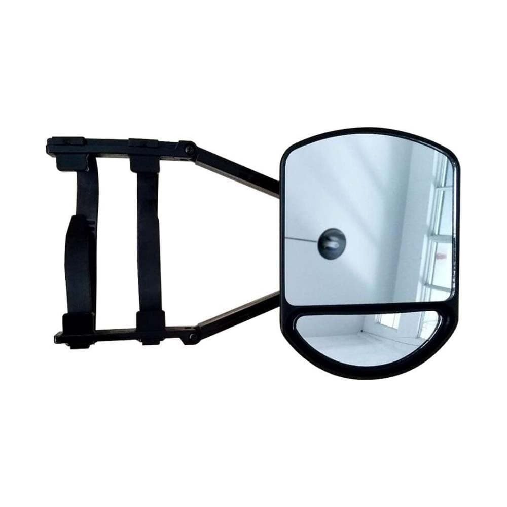 Car Towing Mirror Extended Rear View Mirror Wide Angle Auxiliary Mirror for Car Truck RV Trailer black