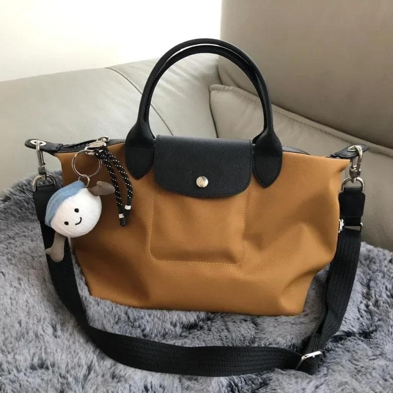 Classic Commuter ShoppingTote Bag High Quality Folding Designer Handbag Women Fashion Casual Shoulder Bag Clothing Accessory L yellow