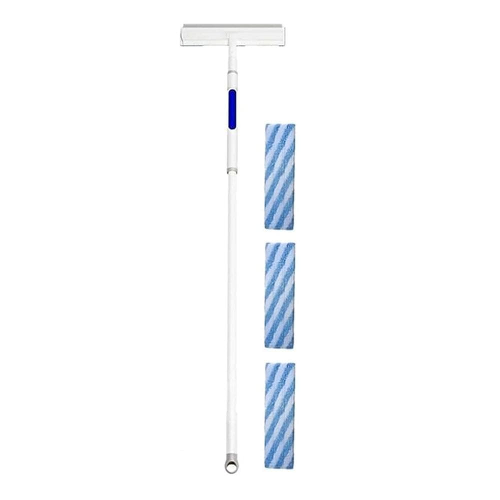 Window Cleaner 2 in 1 Extendable Window Squeegee with Spray, Double Sided Window Cleaning Tool with white