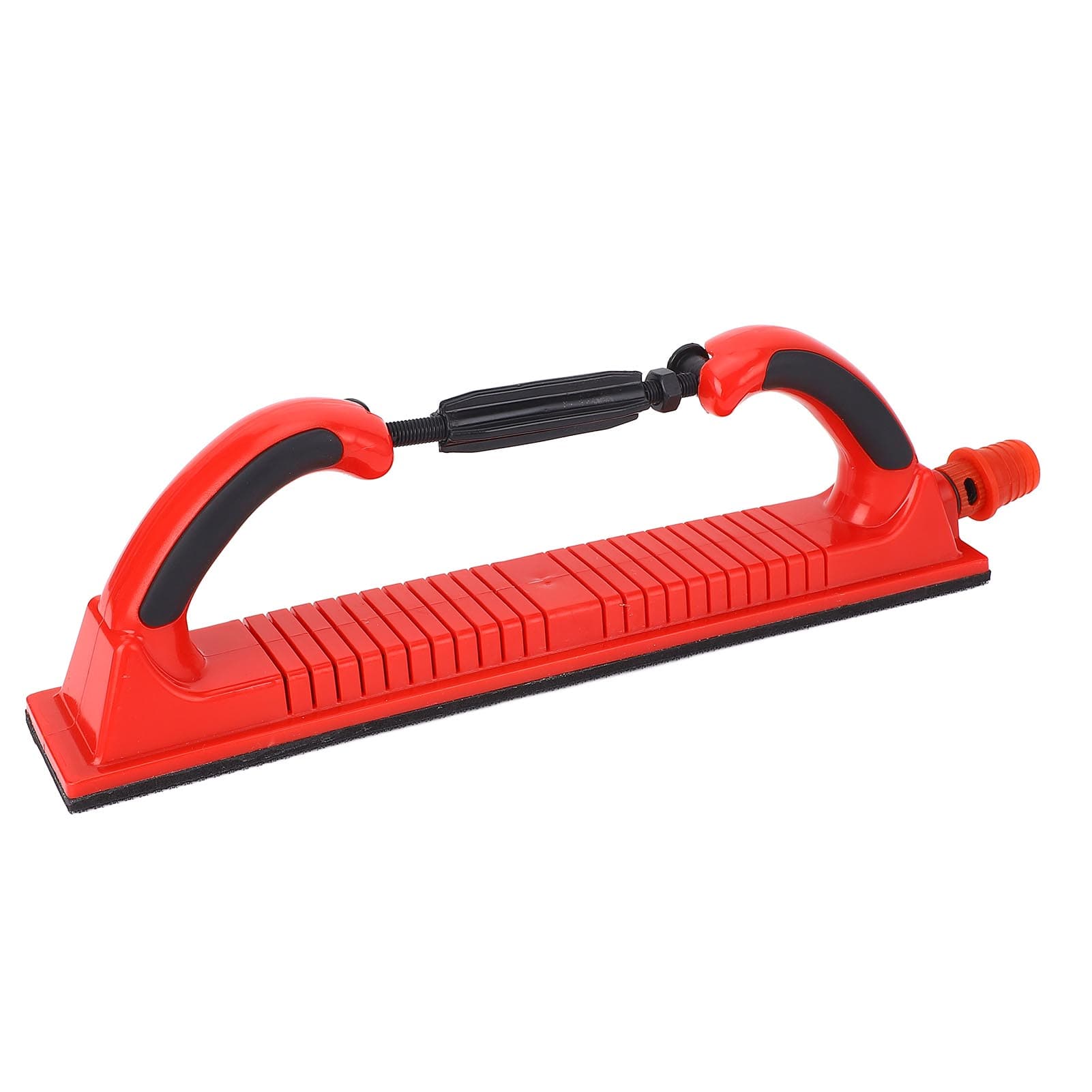 Longboard Hand Sanding File Block Adjustable Radius Debris Extraction Sander with Handle Red