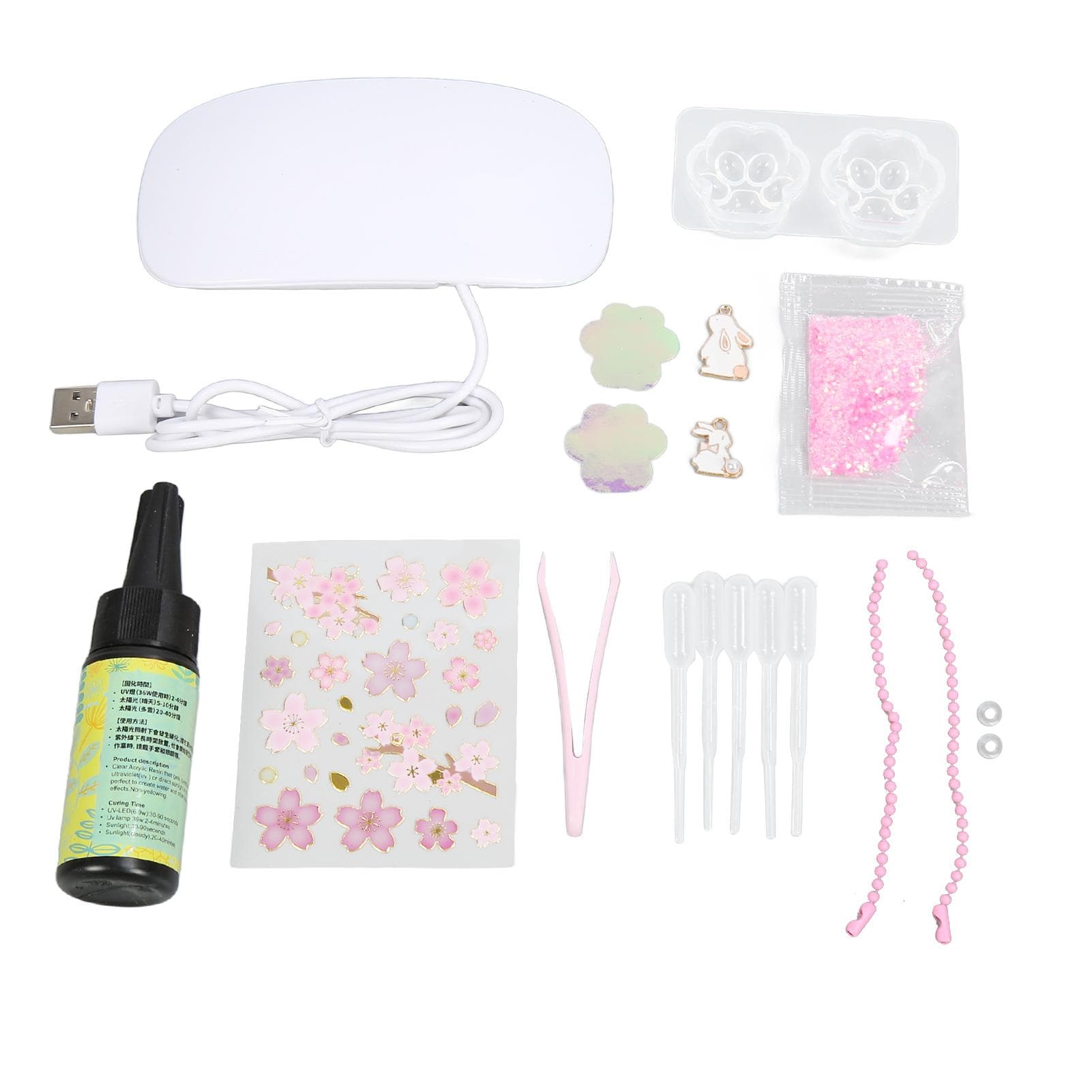Epoxide Resin Kit Cat Claw Silicone Mold Easy Operation Hand Eye Coordination Resin Mold Kit for