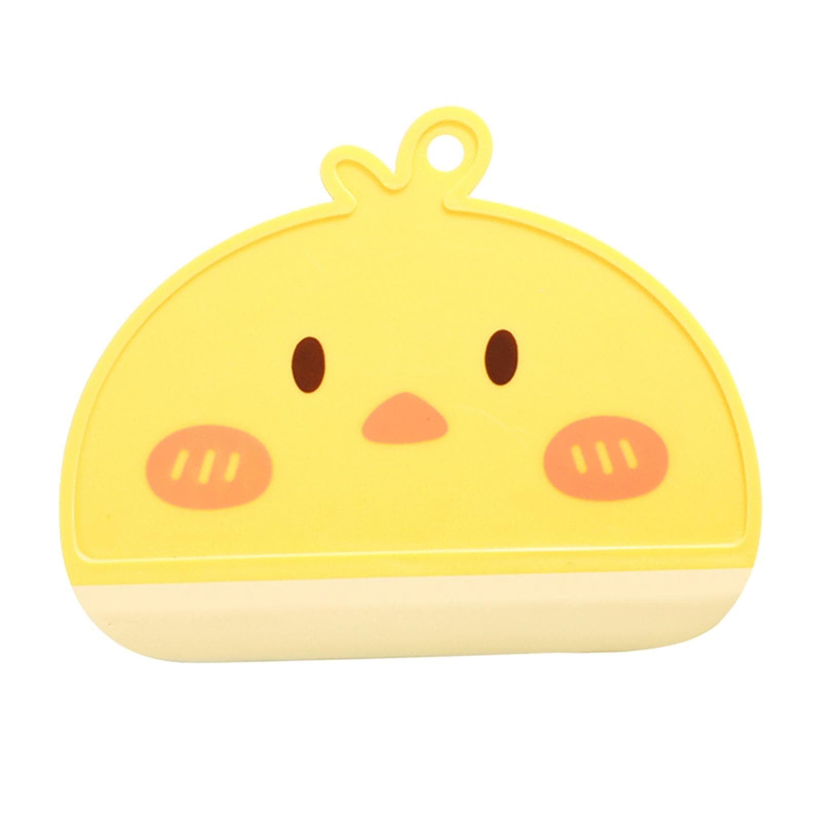 Shower Squeegee Cartoon Shaped Easy Cleansing Window Mirror Water Scraper for Home Bathroom Yellow