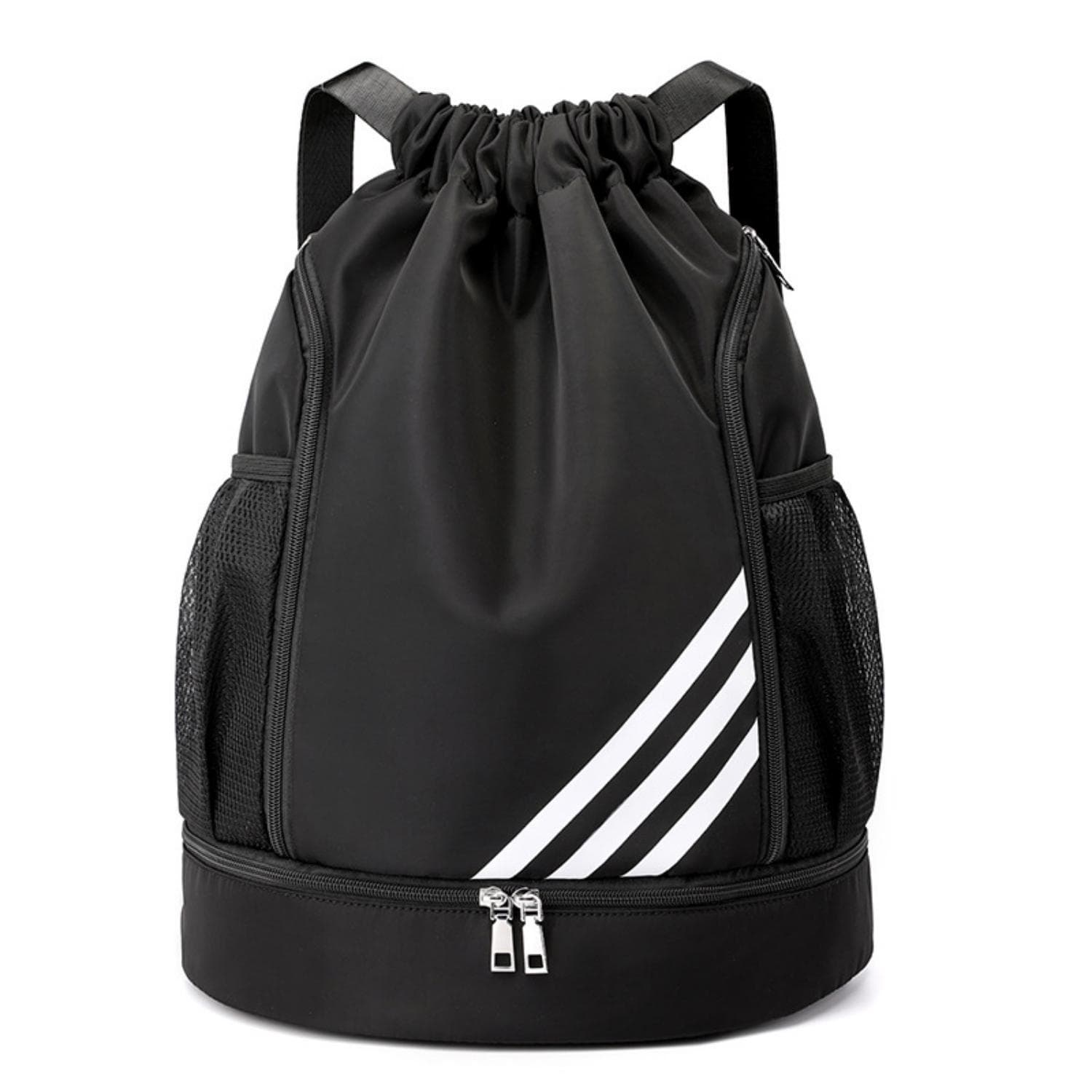 Sports Backpacks Waterproof Drawstring Backpack Sports Gym Bag black