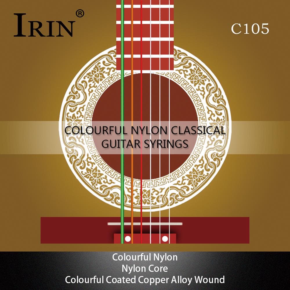 IRIN C105 Colorful Rainbow Acoustic Classical Guitar Strings Nylon Core