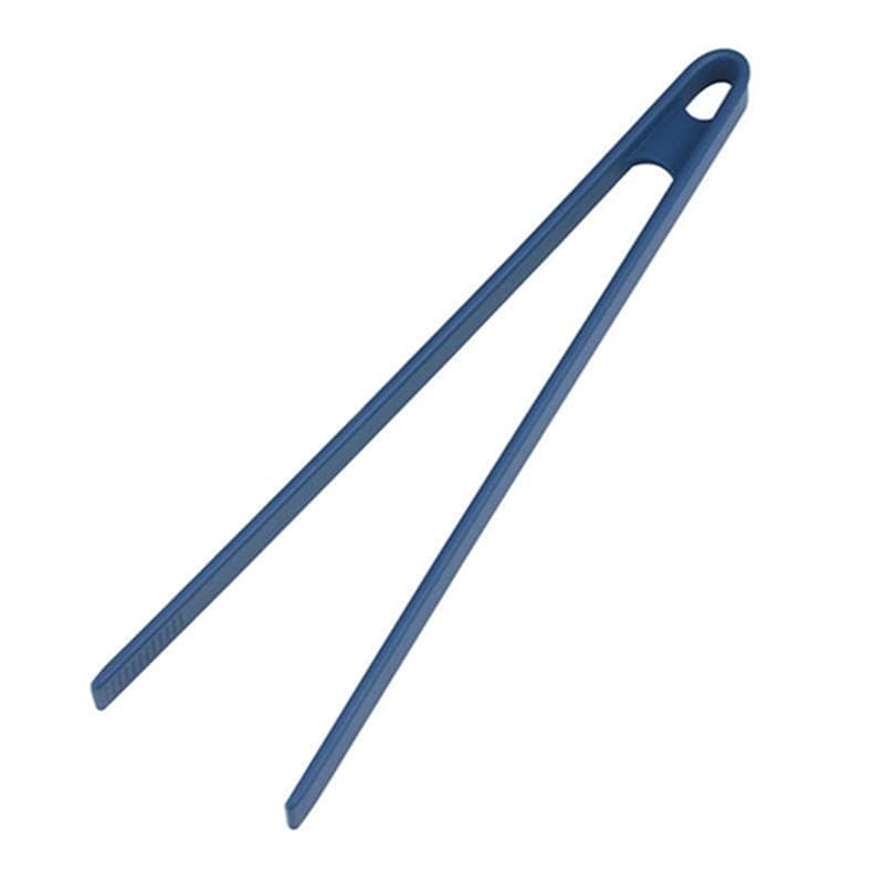 Silicone Food Toast Tongs Trivet Tongs for Kitchen Tongs Non-slip Cooking Clip Clamp BBQ Salad Tools Grill Kitchen Accessories blue