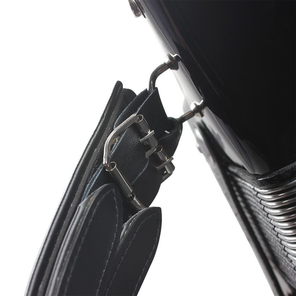 One Pair Adjustable Synthetic Leather Accordion Shoulder Straps for 16-120 Bass Accordions black