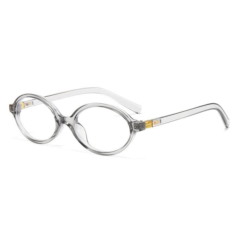 1pc Womens Oval Frame Glasses Sexy Retro Elegant Casual Spectacles for Daily Commute Party Street Style