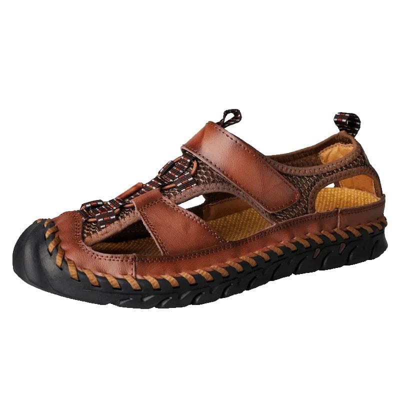 Man Beach Sandals for Men 2024 Original Brands Shoes Men's Comfortable Slipper Adult Men's Sandal Man's Leather Sandal Summer 43