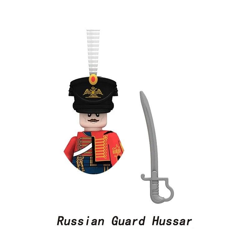 Medieval Napoleonic Wars Military Figure Building Block Prussian British French Italy Spain Knight Navy Soldier Bricks