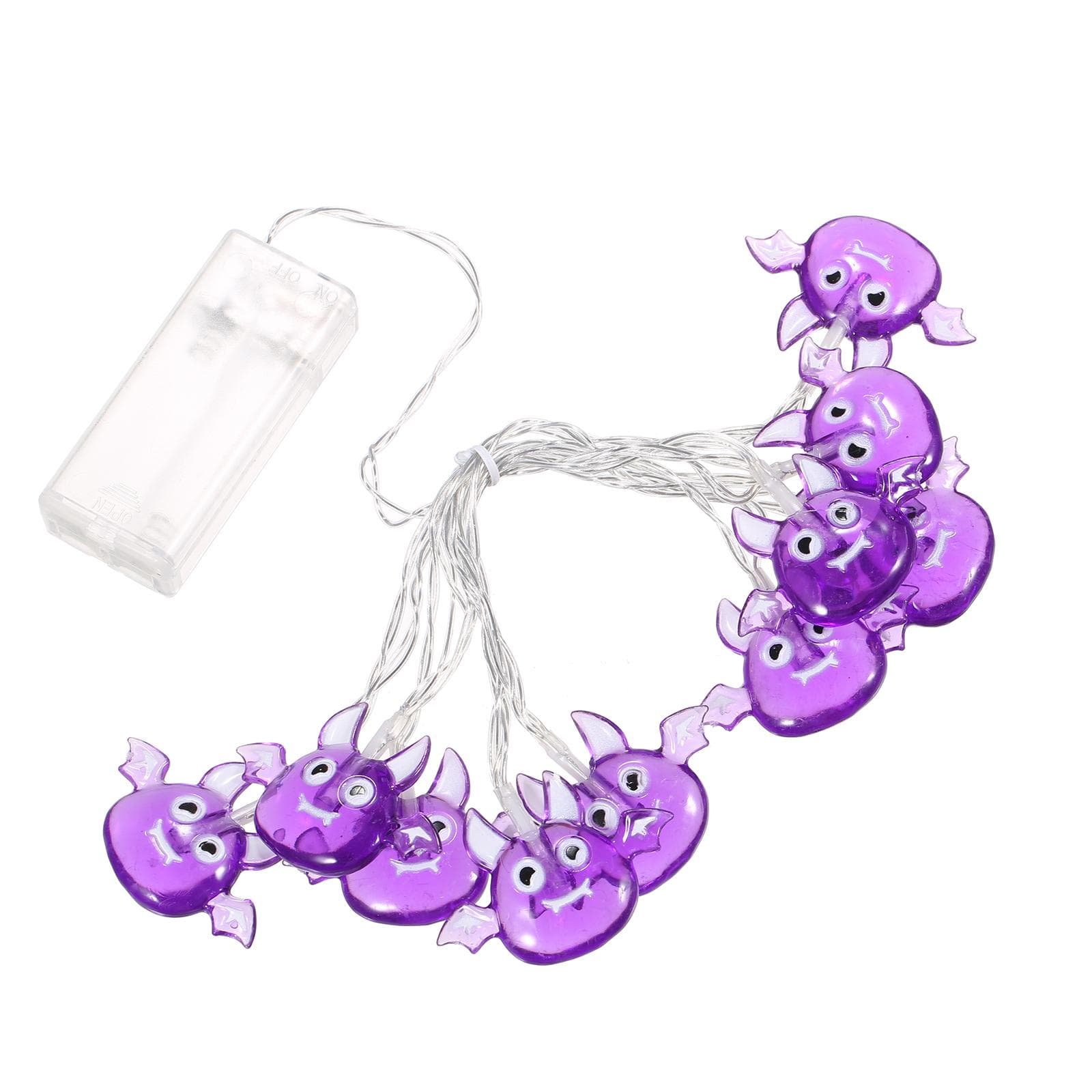 Halloween String Lights Holiday Decorative Lights String Lamp Atmosphere Halloween Decoration Light 1.5 meters 1 pack purple