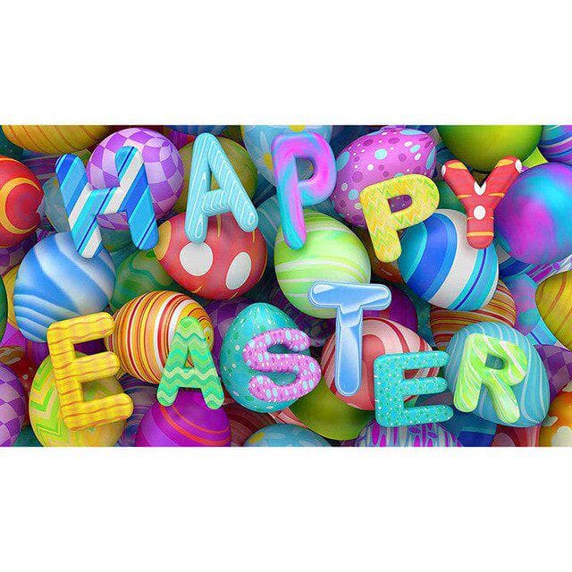 5D DIY Diamond Painting Happy Easter Diamond Embroidery Cross Stitch Mosaic Painting Decor 20X30CM