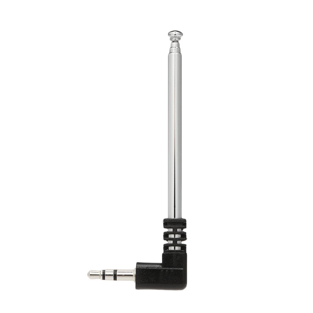 FM Radio Antenna 3.5mm Retractable Aerial 4 Sections L-Shape 240mm Antenna silver