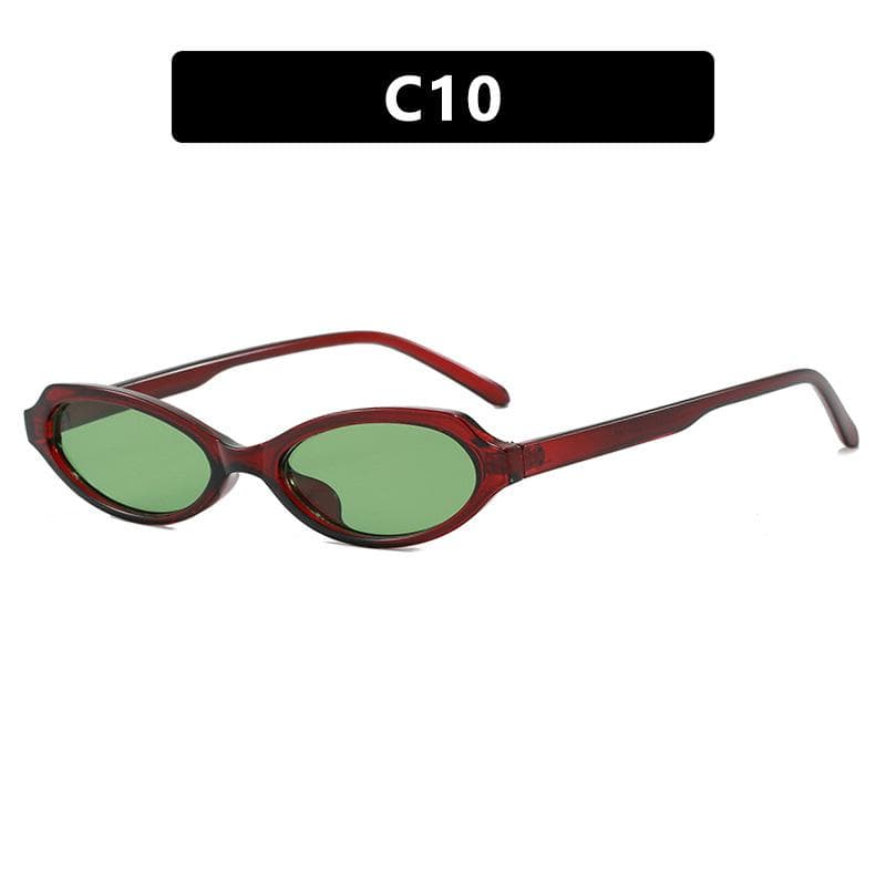 Y2K Small Frame Cat Eye Sunglasses Women Men Vintage Punk Hip Hop Shades UV400 Luxury Designer