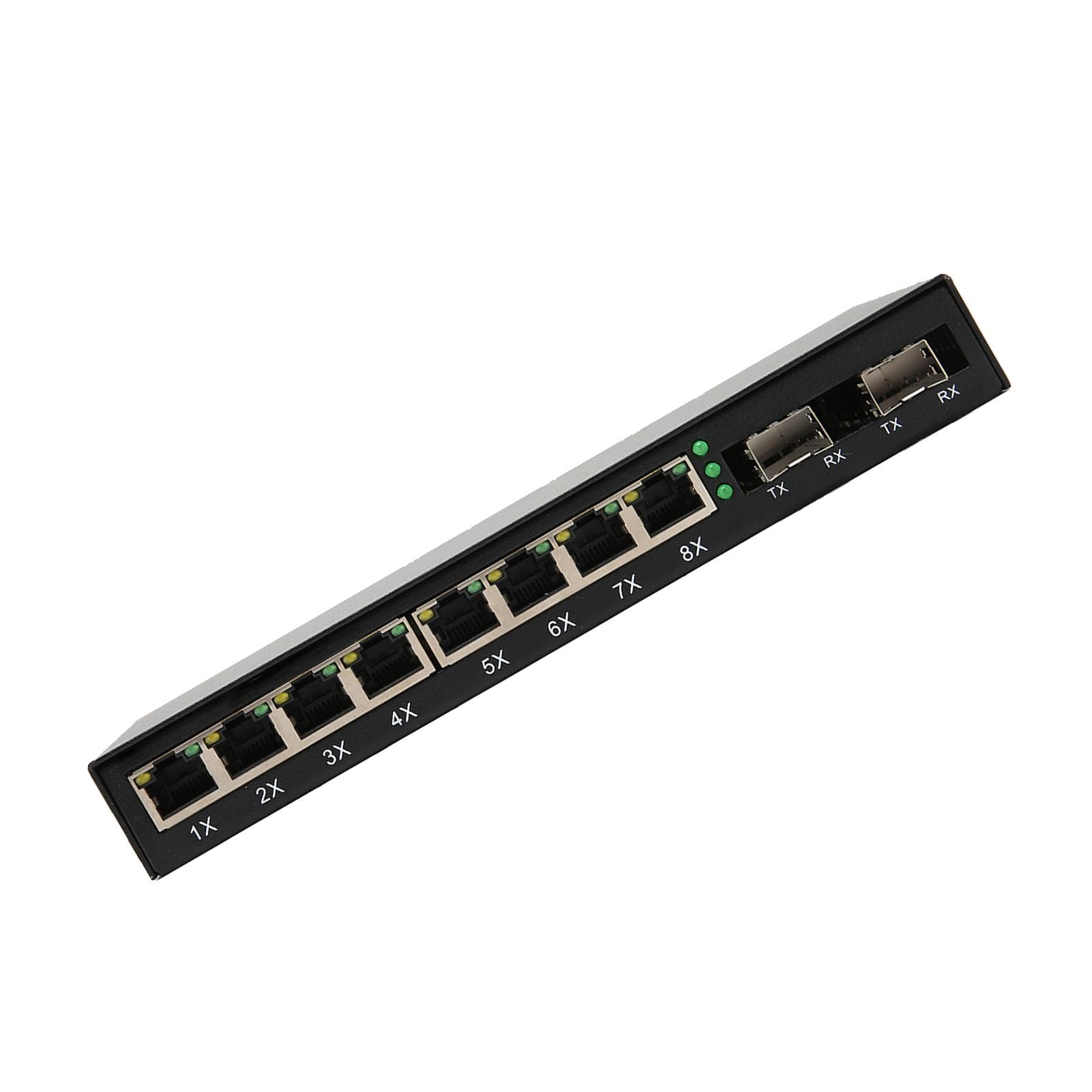 Gigabit Switch8 Port Ethernet Transmission Adaptive 101001000M Gigabit Optical Converter for