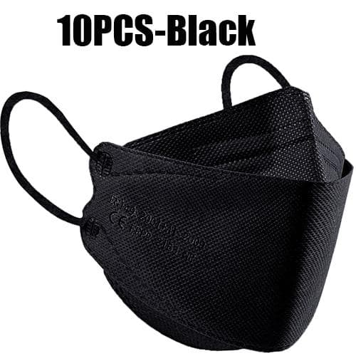 FFP2 Colorful Face Mask Mascarillas Anti-fog Dust Respirator Breathable KN95 Adult Masks 10PCS black