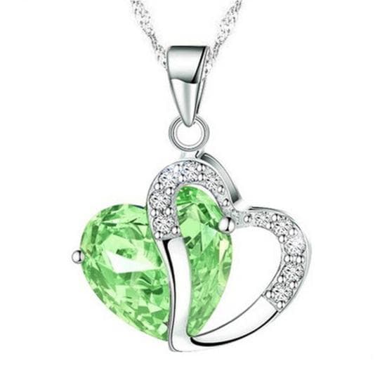 Stylish Necklace Elegant Cubic Zirconia Neck Decoration green