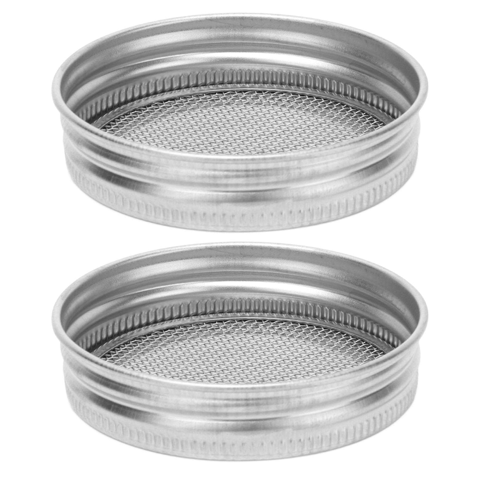 2Pcs Seed Sprouting Jar Filter Lids Stainless Steel Germination Accessory for Regular Mouth 70MM
